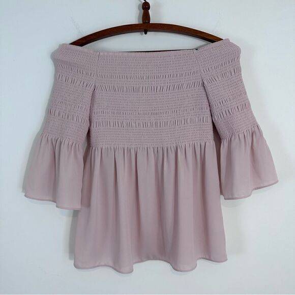 Aritzia | Babaton Grantland Smocked Top in Mauve - Picture 2 of 11
